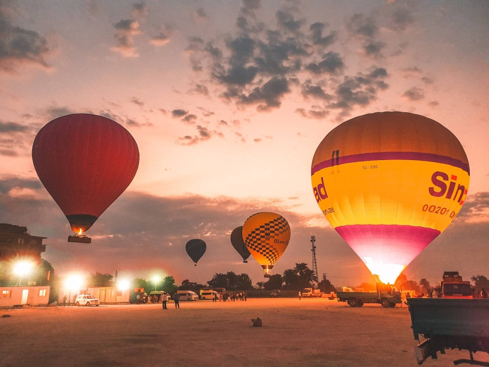 West Bank Luxor: Sunrise Hot Air Balloon Experience | ®ExcursionMania