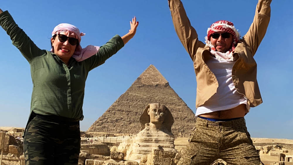 From Cairo Airport: Pyramids, Sphinx with Airport Transfers | ®ExcursionMania