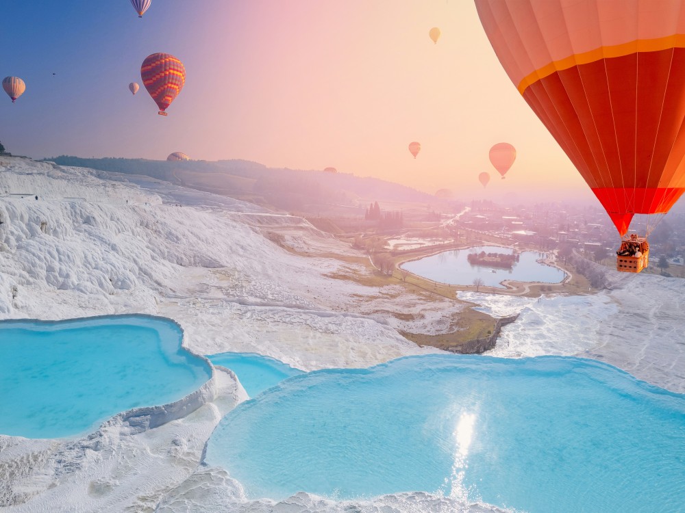 From Akyaka: Pamukkale Tour With Balloon Flight Option | ®ExcursionMania