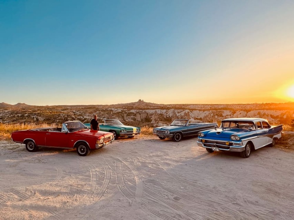 Cappadocia: Sunrise Daytime and Sunset Classic Car Experience | ®ExcursionMania