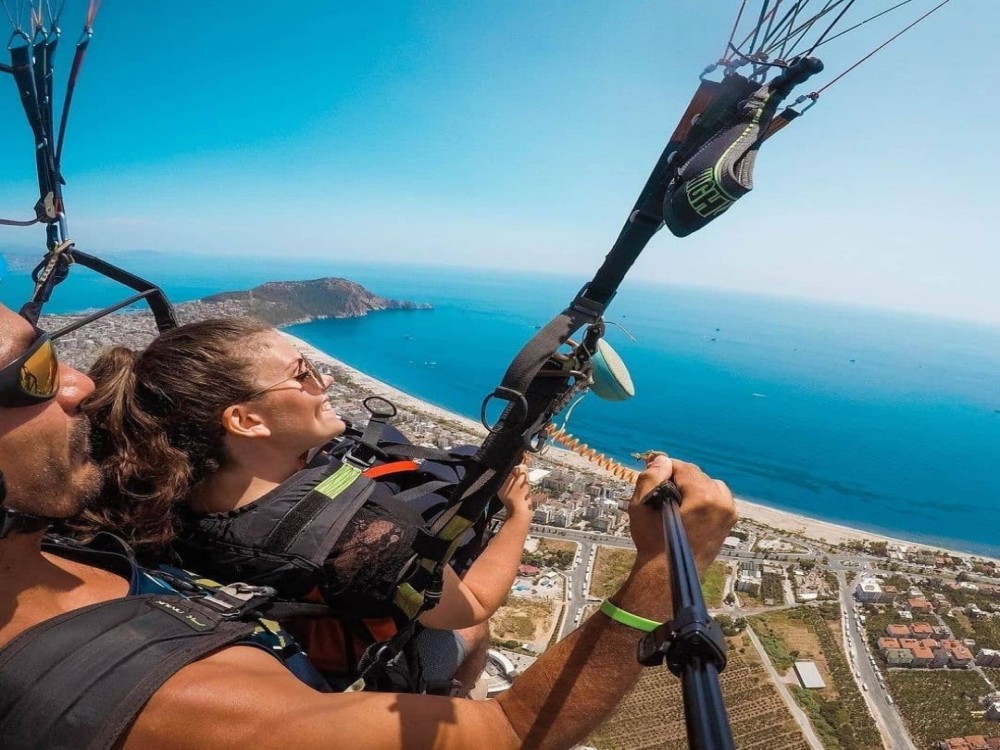Side: Alanya Tandem Paragliding w/ Cleopatra Beach Visit | ®ExcursionMania
