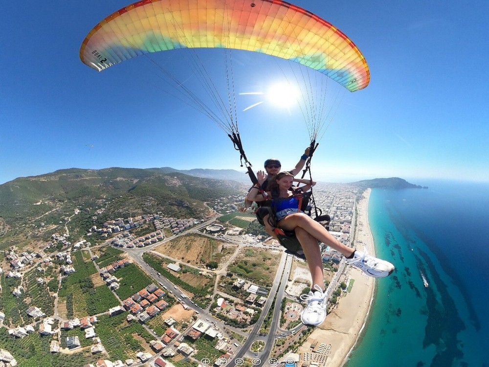 Side: Alanya Tandem Paragliding w/ Cleopatra Beach Visit | ®ExcursionMania