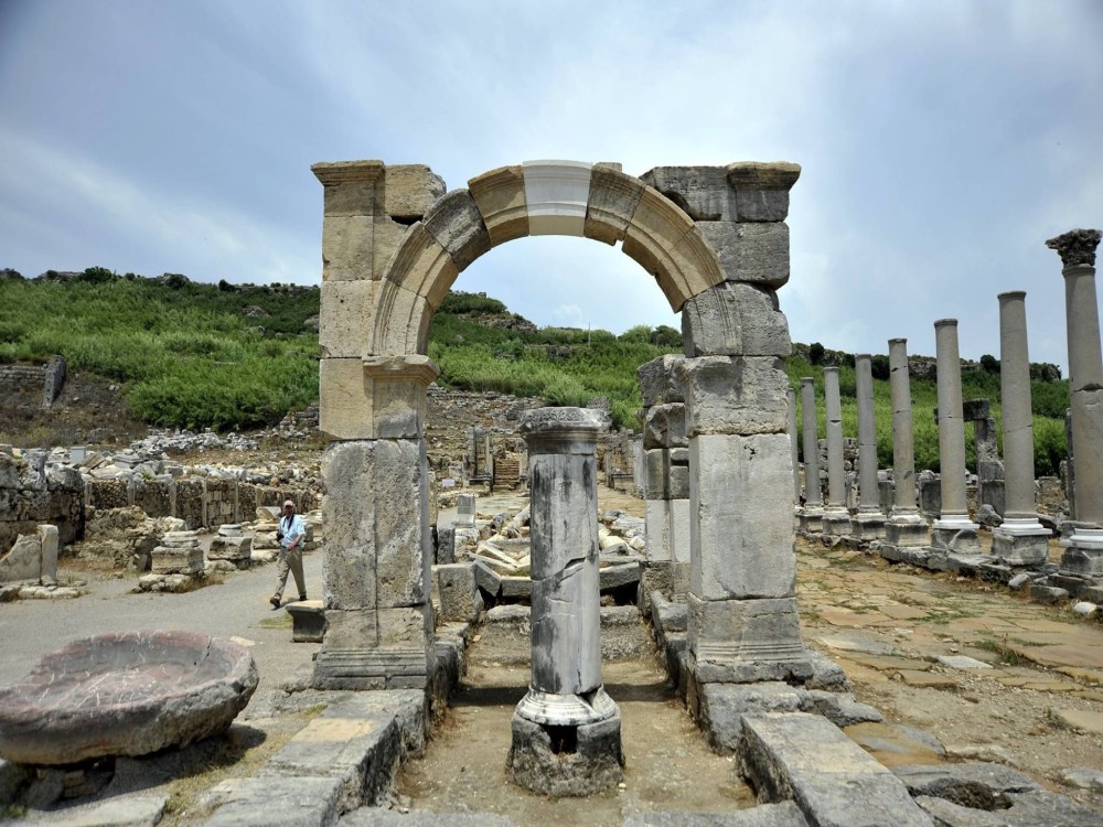 From Belek: Ancient Roman Sites Tour With Waterfall Visit | ®ExcursionMania