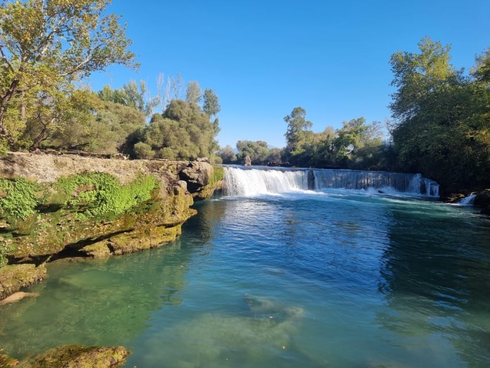 City of Side: Manavgat River with /Waterfall Tour and Bazaar Visit | ®ExcursionMania