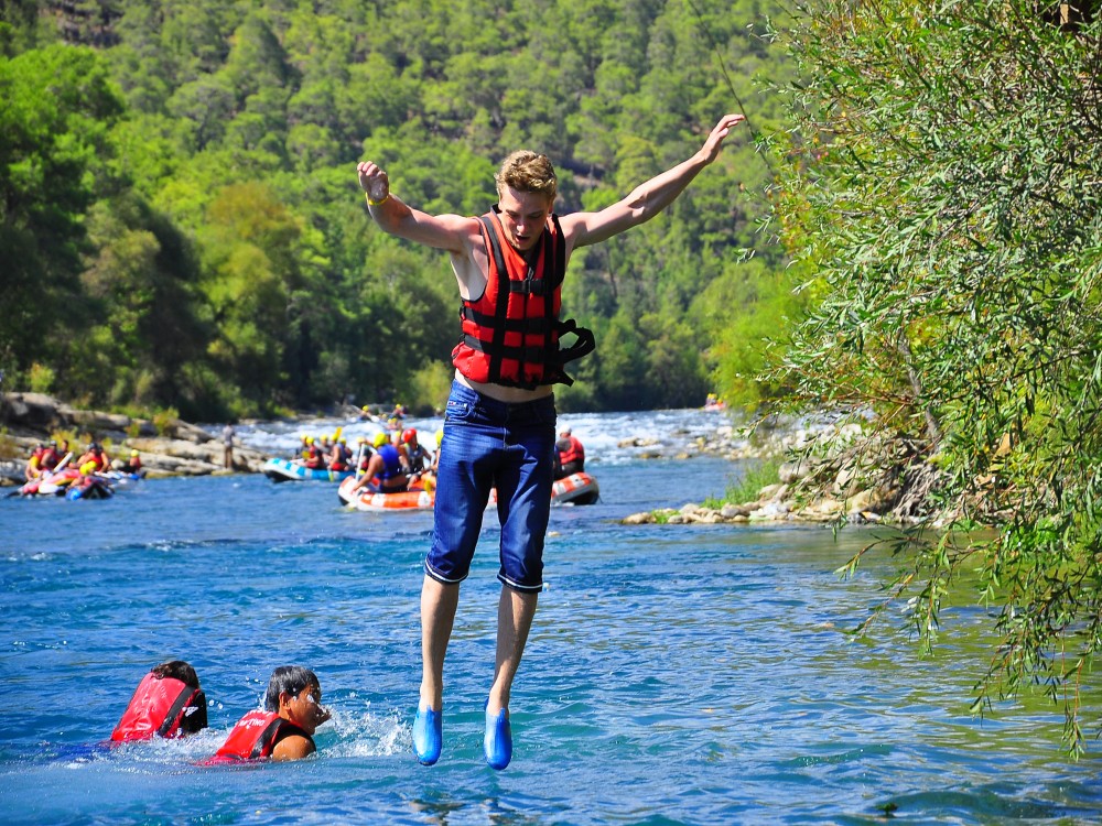 Kemer: Koprulu Canyon Rafting  Zipline Lunch and Transfer | ®ExcursionMania