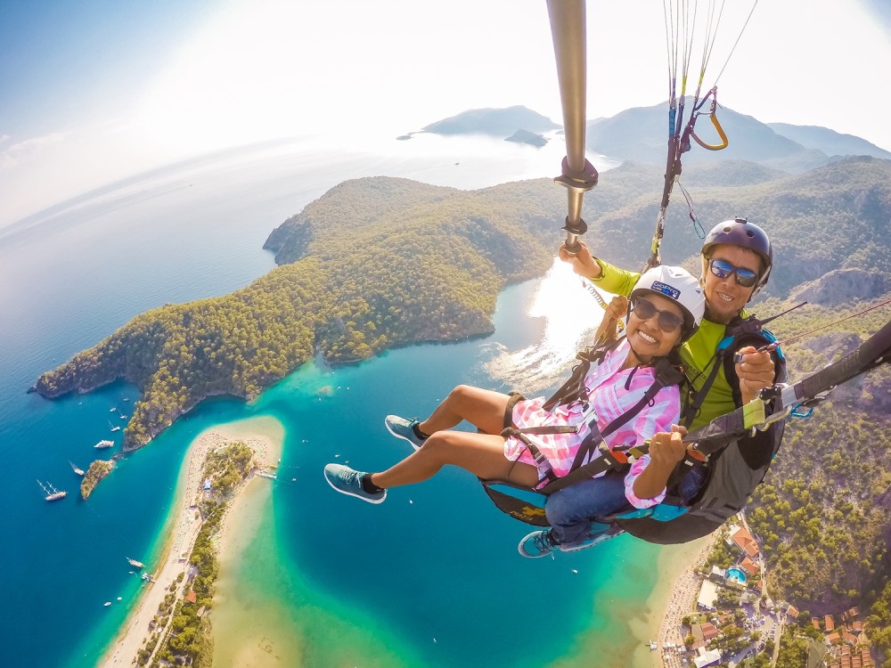 Fethiye: Fethiye Paragliding Experience: Glide Over Blue Lagoon | ®ExcursionMania