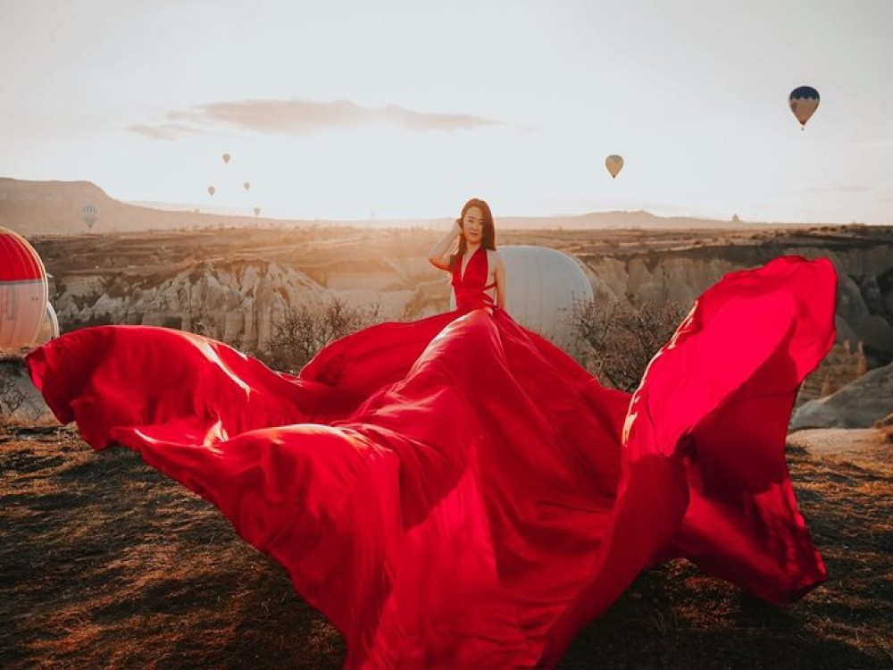 Cappadocias Iconic Flying Dress Experience: Soar in Style | ®ExcursionMania