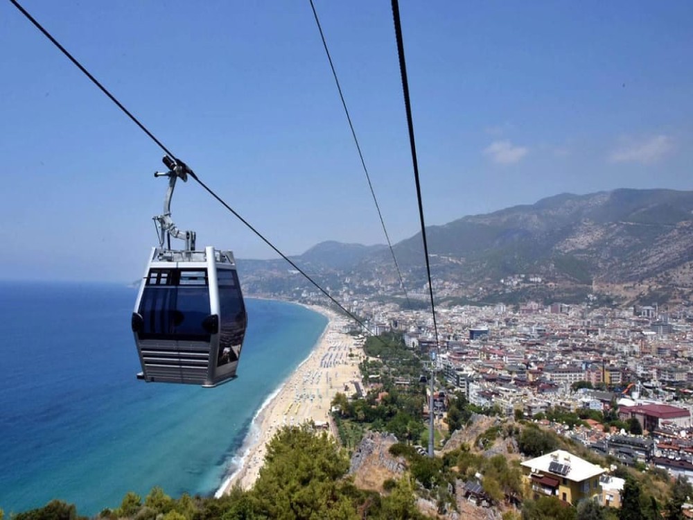 Antalya Paragliding to Alanya with Cable Car Ride | ®ExcursionMania