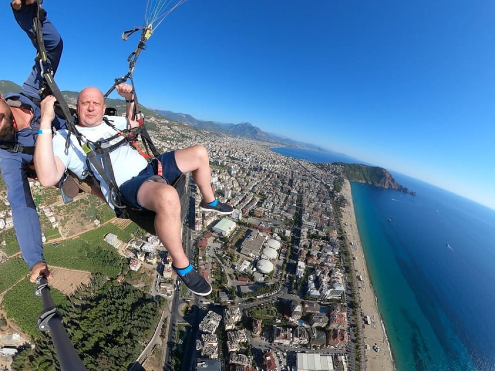Antalya Paragliding to Alanya with Cable Car Ride | ®ExcursionMania