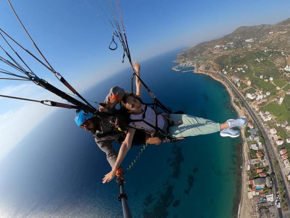 Antalya Paragliding to Alanya with Cable Car Ride | ®ExcursionMania
