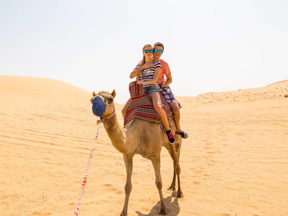 Dubai: Hot Air Balloon Camel Ride Desert Safari & More | ®ExcursionMania
