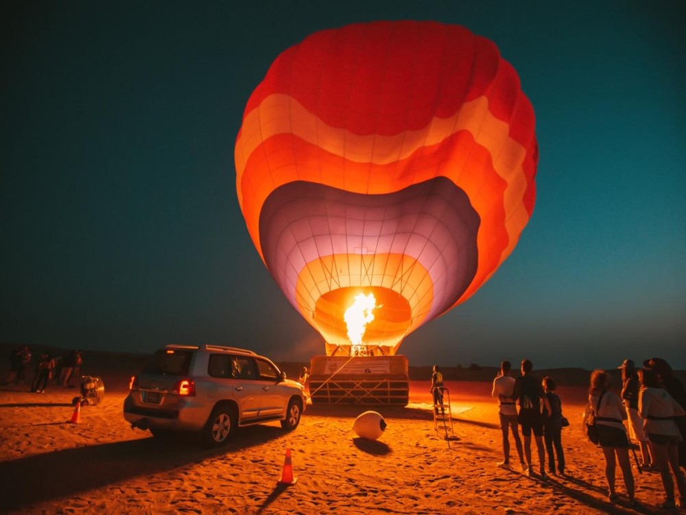 Dubai: Hot Air Balloon Camel Ride Desert Safari & More | ®ExcursionMania
