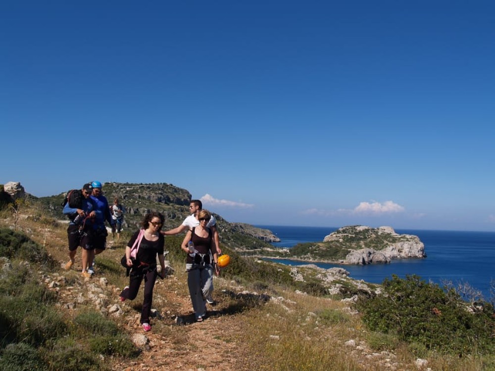 Rhodes: Ladiko Bay Rock Climbing and Rappelling Experience | ®ExcursionMania