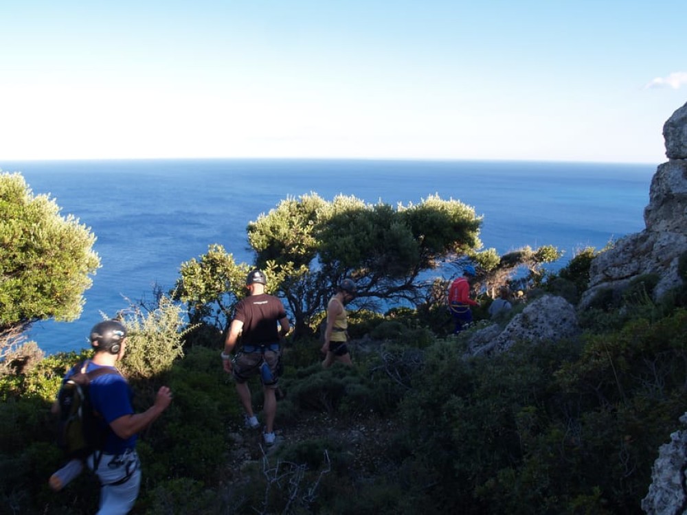 Rhodes: Ladiko Bay Rock Climbing and Rappelling Experience | ®ExcursionMania
