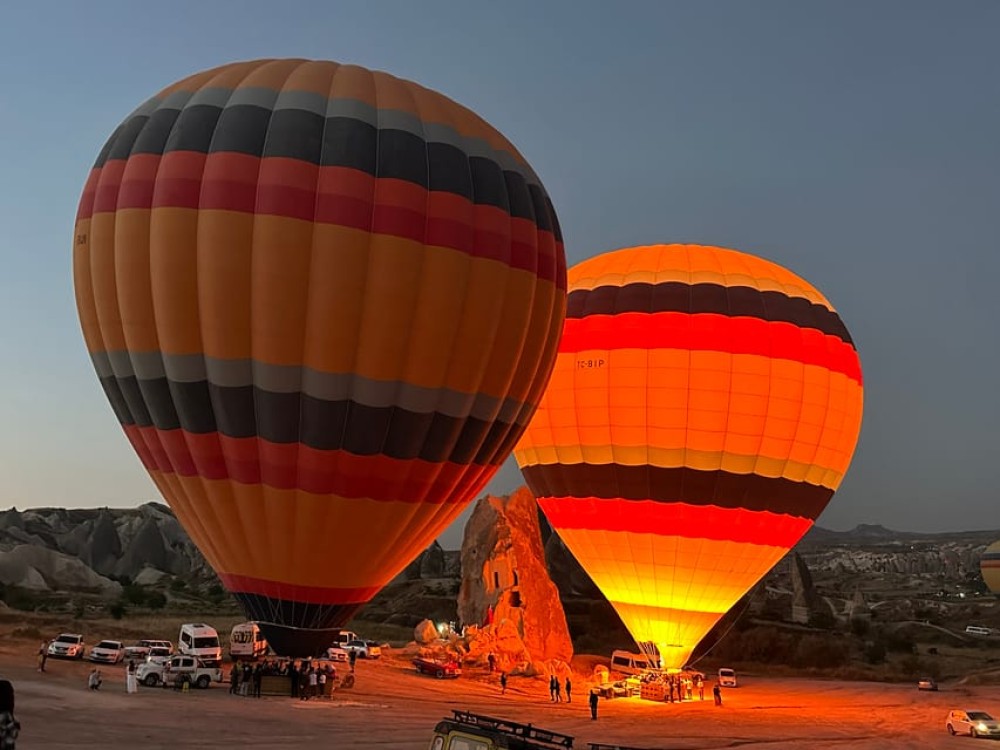 Cappadocia: Sunrise Hot Air Balloon Watching Tour | ®ExcursionMania