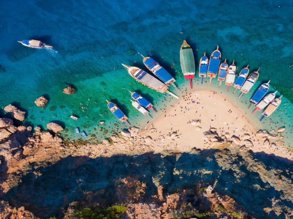 City of Side: Turkish Maldives Suluada Boat Tour w/ Lunch | ®ExcursionMania