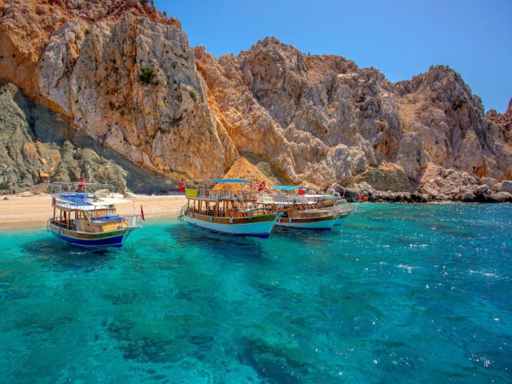 City of Side: Turkish Maldives Suluada Boat Tour w/ Lunch | ®ExcursionMania