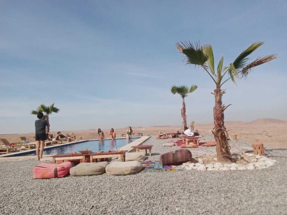 Marrakech: Agafay Desert Quad Camel & Pool Trip with Lunch | ®ExcursionMania