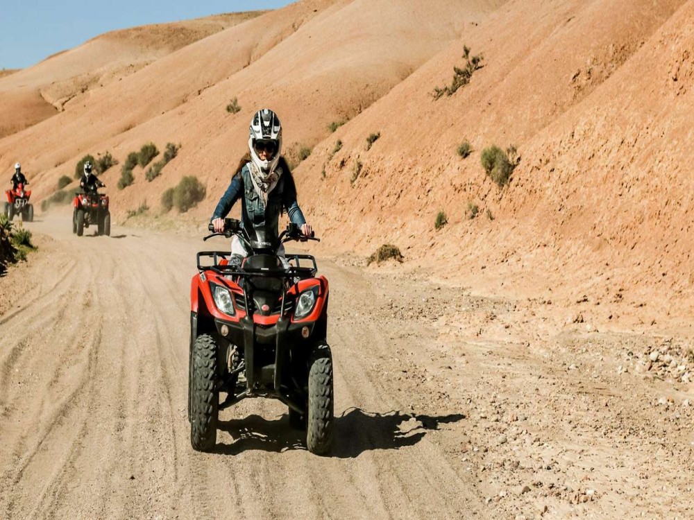 Marrakech: Agafay Desert Quad Camel & Pool Trip with Lunch | ®ExcursionMania