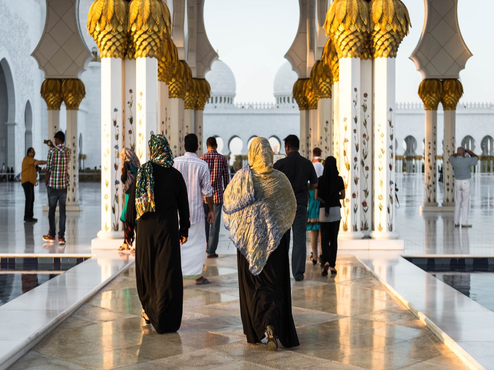 From Dubai: Abu Dhabi Grand Mosque & Louvre Museum Full-Day | ®ExcursionMania