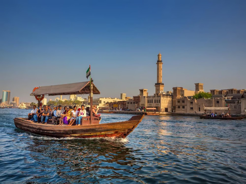 From Abu Dhabi: Dubai City Tour with Creek Abra & Old Souks | ®ExcursionMania