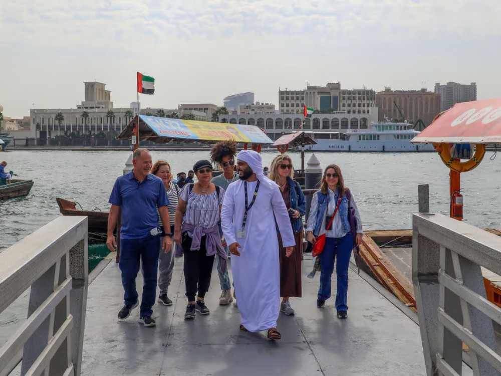 From Abu Dhabi: Dubai City Tour with Creek Abra & Old Souks | ®ExcursionMania