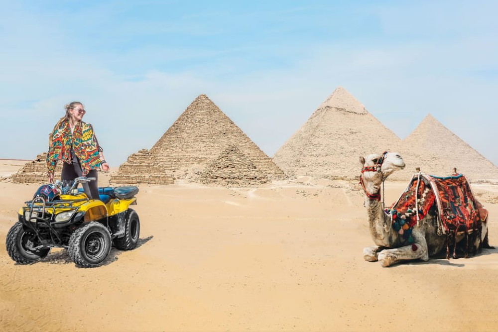Cairo: Pyramids Quad Bike Adventure & Optional Camel Ride | ®ExcursionMania