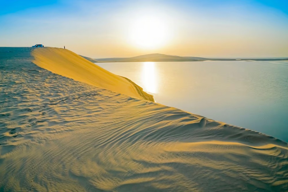 Doha: Sunset Desert Safari with Camel Ride and Sandboarding | ®ExcursionMania