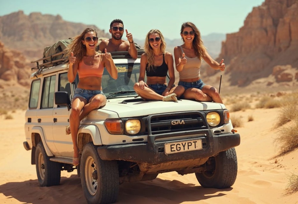 Sharm El-Sheikh: Jeep Adventure to Blue Hole Canyon & Dahab | ®ExcursionMania