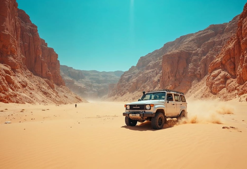 Sharm El-Sheikh: Jeep Adventure to Blue Hole Canyon & Dahab | ®ExcursionMania