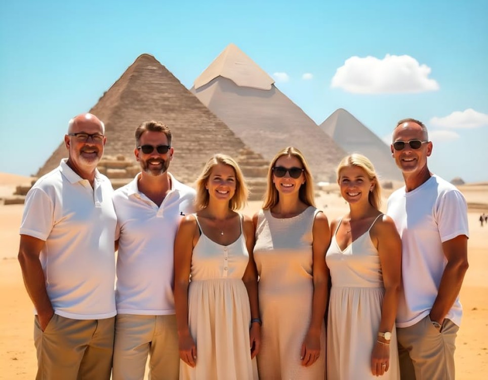 From Hurghada: Pyramids & Museum Small Group Tour by Van | ®ExcursionMania
