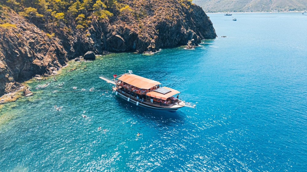 Antalya Suluada Island Boat Trip with Hotel Pickup & Lunch
