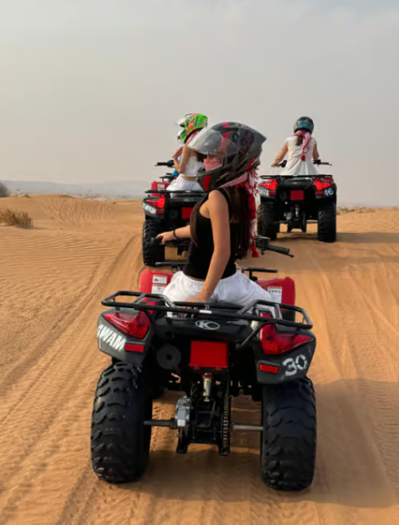 Dubai: Quad Bike Safari, Camels & Al Khayma Camp BBQ Dinner | ®ExcursionMania