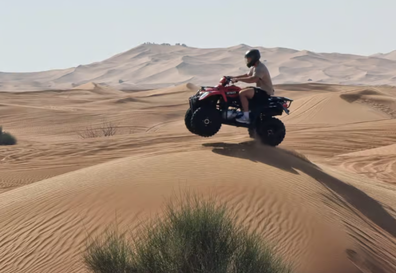 Dubai: Adventure Quad Bike Safari, Camel Ride & Refreshments | ®ExcursionMania