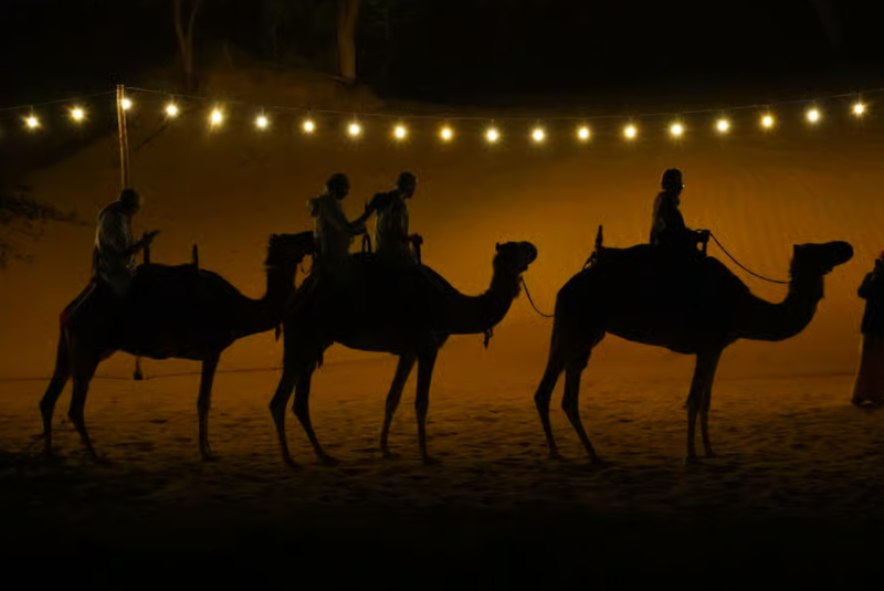 Dubai: Heritage Safari, Camel Ride & Al Marmoom Oasis Dinner | ®ExcursionMania