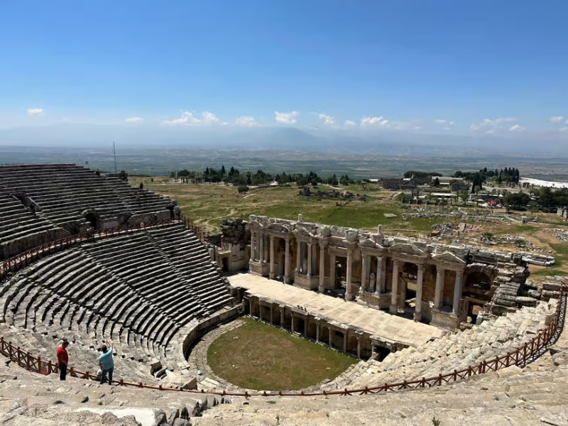 From Izmir/Selcuk: Guided Pamukkale Full-Day Tour with Lunch | ®ExcursionMania