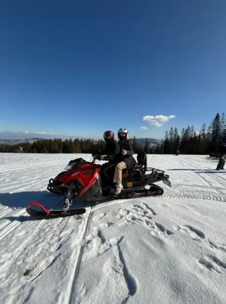 Krakow: Snowmobile Ride with Thermal Pools and Hotel Pickup | ®ExcursionMania