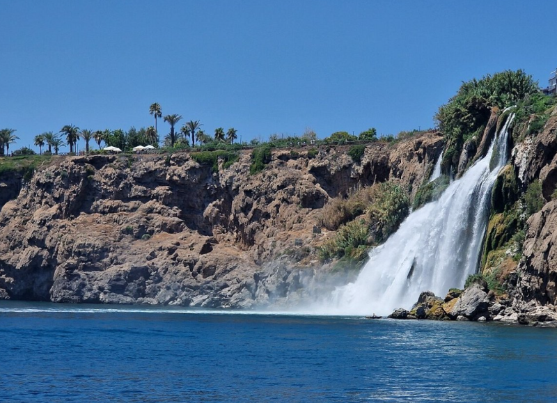 From Antalya: Waterfall Boat Trip with Lunch | ®ExcursionMania