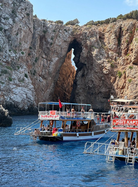 From Antalya: Waterfall Boat Trip with Lunch | ®ExcursionMania