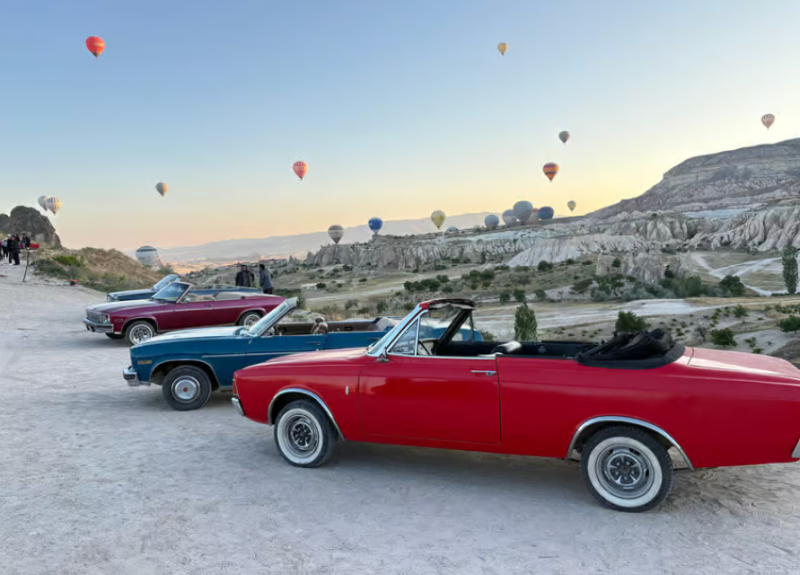 Cappadocia: Sunrise, Day Tour & Sunset Classic Car Tour | ®ExcursionMania