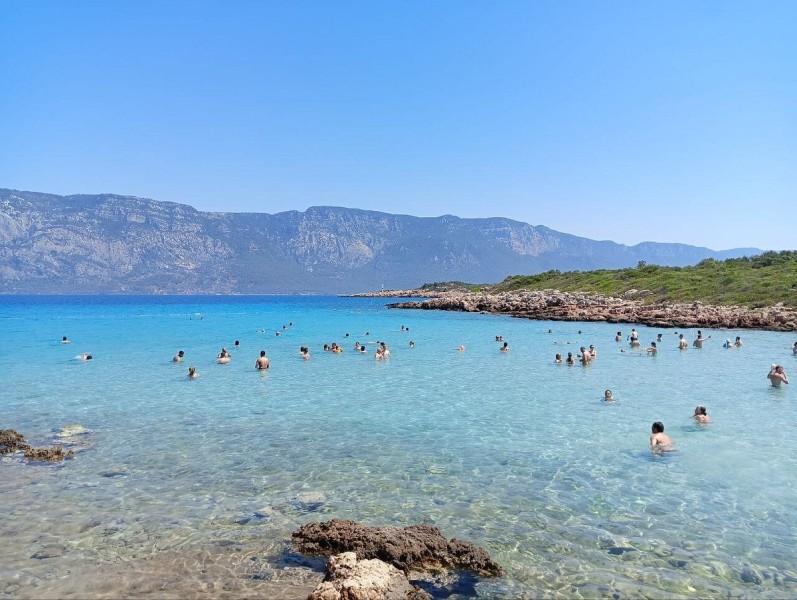 Marmaris: Cleopatra Island Boat Cruise with Lunch and Transfer | ®ExcursionMania