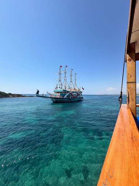 Blue Lagoon Boat Tour in Side with Soft Drinks & Lunch | ®ExcursionMania