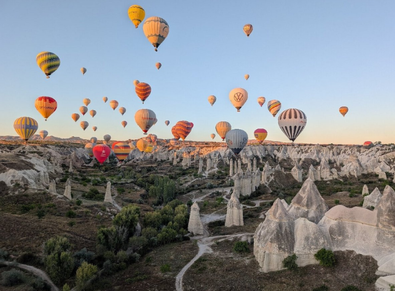 Cappadocia: Goreme Sunrise Hot Air Balloon Ride w/ Breakfast | ®ExcursionMania