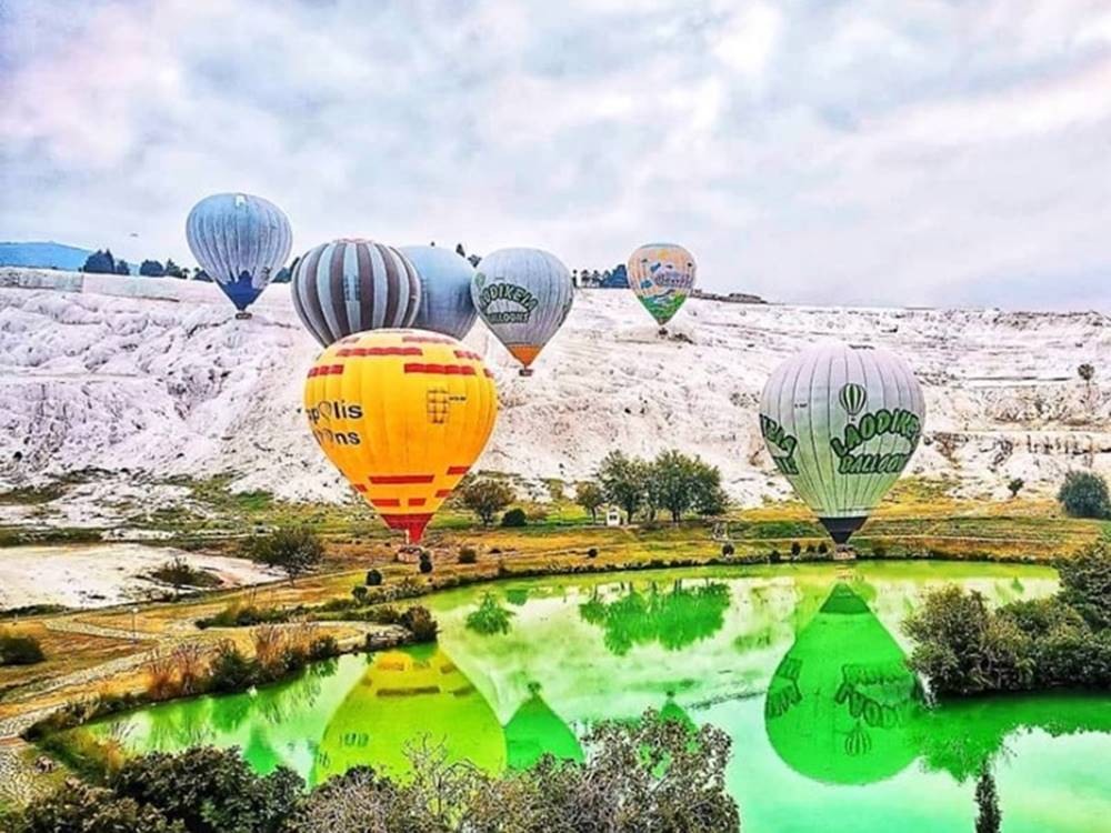 Kemer Pamukkale Tour With Hot Air Balloon Flight