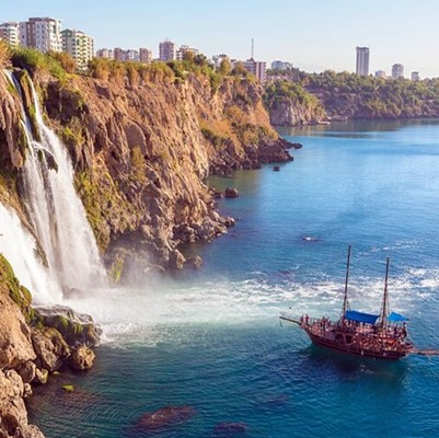 Antalya Relax Boat Trip With Lower Duden Waterfall