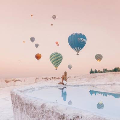Turunç Pamukkale Tour With Hot Air Balloon Flight