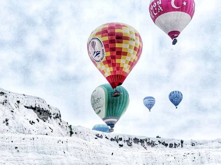 Turunç Pamukkale Tour With Hot Air Balloon Flight