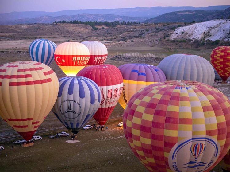 Sarigerme Pamukkale Tour With Hot Air Balloon Flight