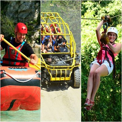 Antalya Monster Combo Tour With Monster Jeep, Rafting, & Zipline